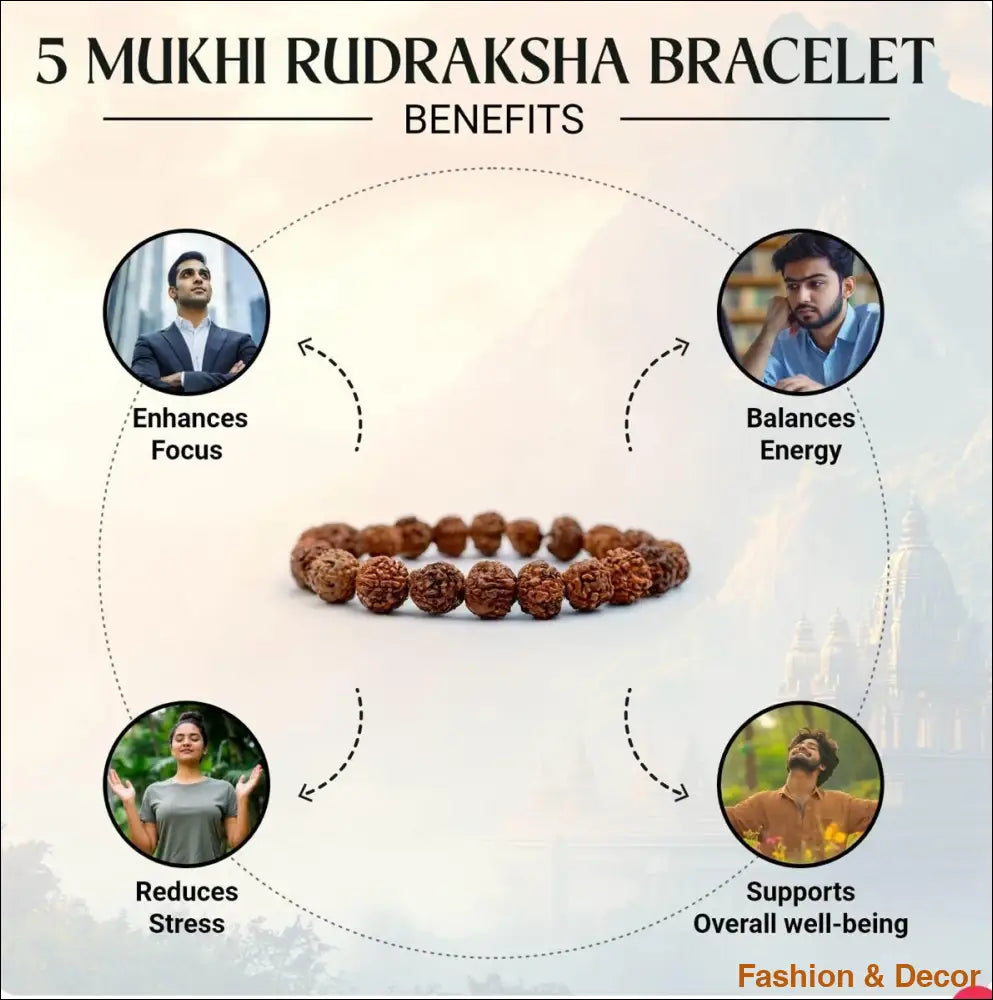 5 Mukhi Rudraksha With Bracelet Holistic Wellness